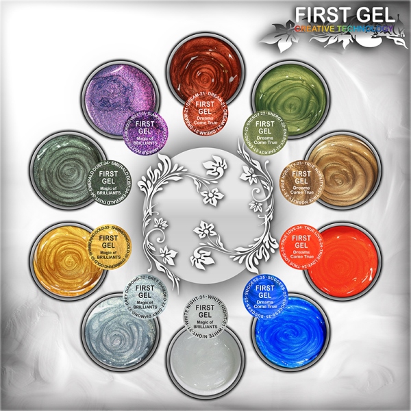 Гелевые краски First Gel в объеме 50 гр