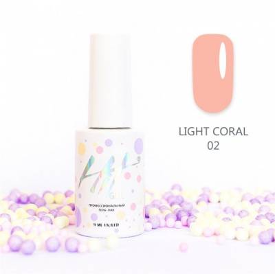 Гель-лак HIT gel Light Coral 02, 9 мл
