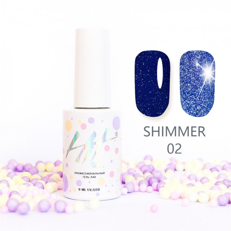 Гель-лак HIT gel Shimmer 02, 9 мл (светоотражающий)