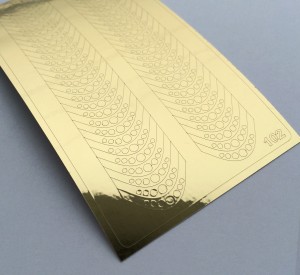 Новинка - метализированные наклейки на лунулы и летние слайдер дизайны ibdi