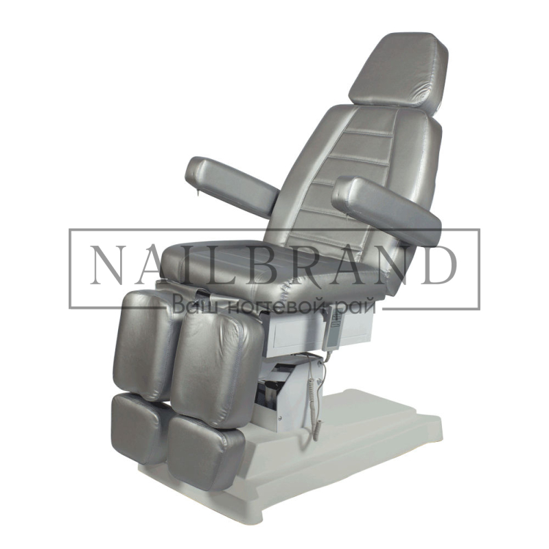 Педикюрное кресло Сириус-09 серебристый, 2 мотора
