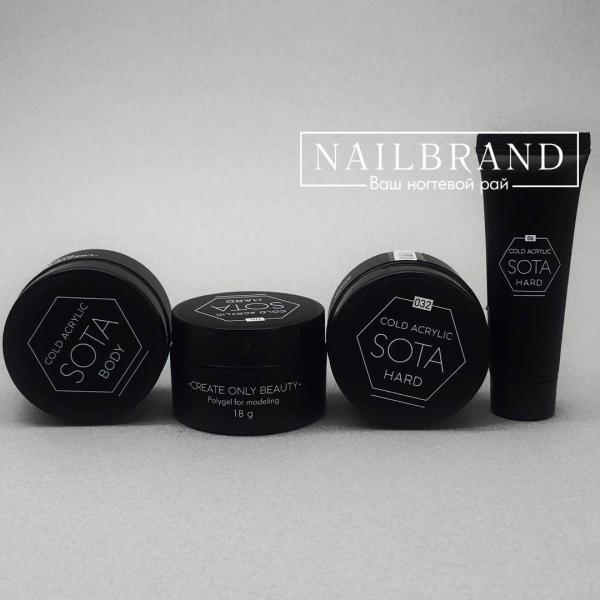 Две линейки акрила в марке SOTA в NAILBRAND