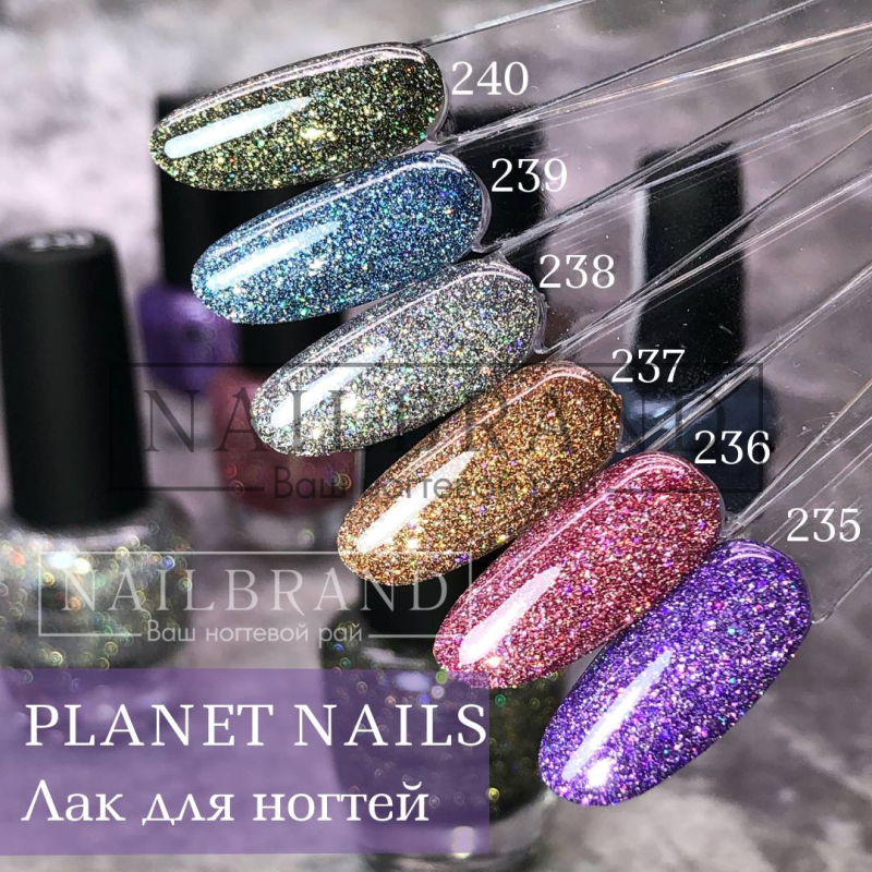 Светоотражающие лаки Planet Nails – «Nailbrand»