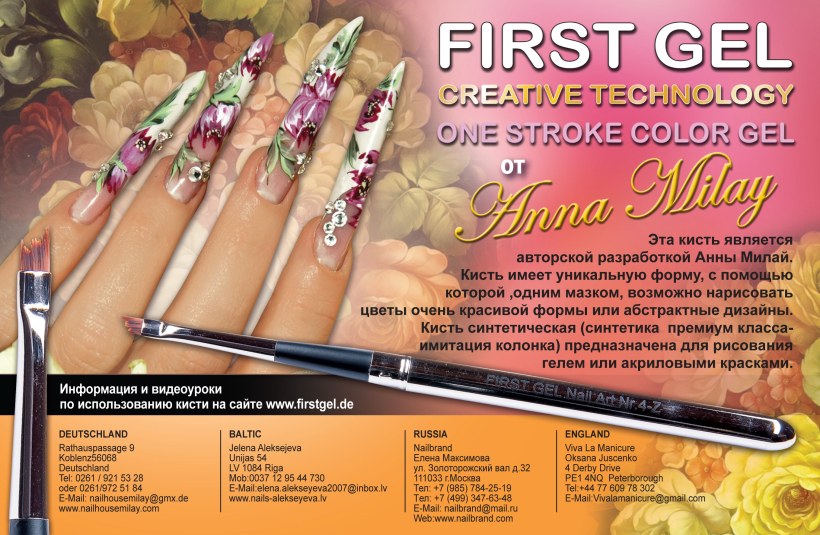 Авторские кисти для дизайна ногтей Анны Милай вновь поступили в продажу